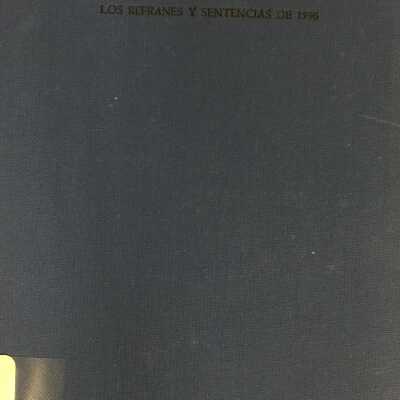 Refranero vasco : los refranes y sentencias de 1596