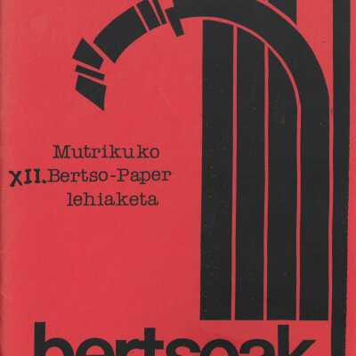MUTRIKU XII Bertso-Paper Lehiaketa : [bertsoak]
