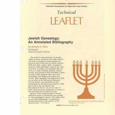 Technical leaflet (American Association for State and Local History)