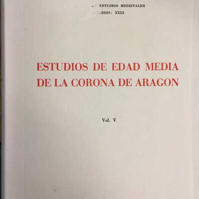 Estudios de Edad Media de la Corona de Aragon