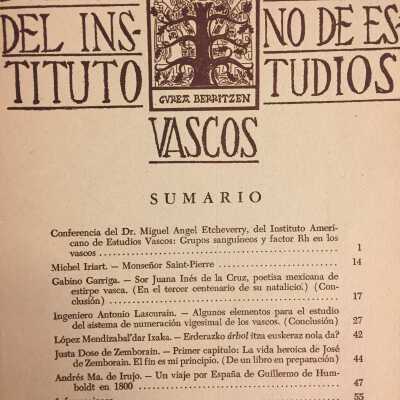 Boletin del Instituto Americano de Estudios Vascos