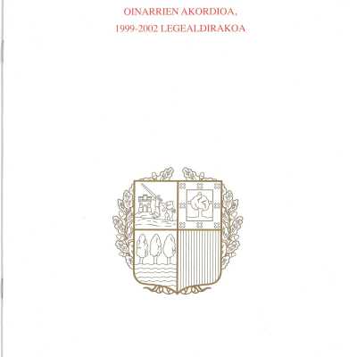 LEGEBILTZARREAN lankidetzan jarduteko oinarrien akordioa, 1999-2002 legealdirakoa = Acuerdo de bases de actuacion colaboradora en sede parlamentaria para la legislatura 1999-2002