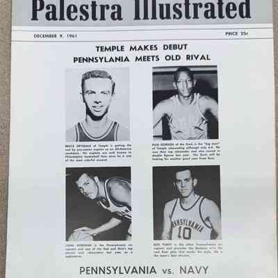 Palestra Illustrated game day program - Dec 9, 1961