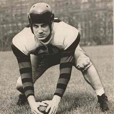 Chuck Bednarik photograph (mounted poster)