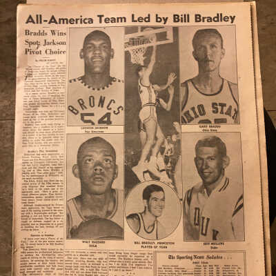 1964 Sporting News-Walt Hazzard All-America