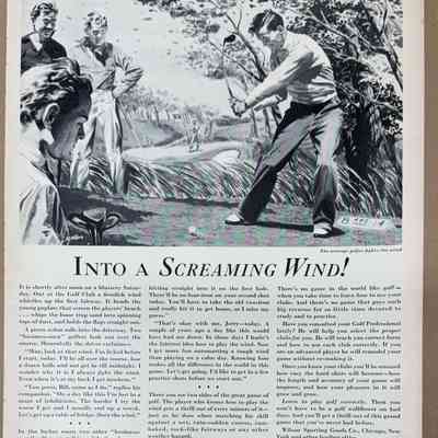 1940s Magzine ad - Wilson Golf