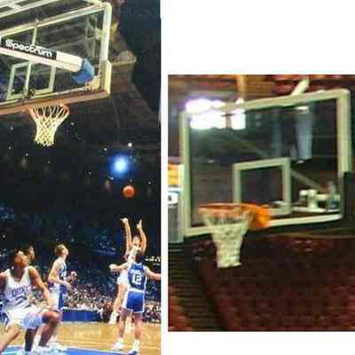 Original Spectrum backboard and stanchions