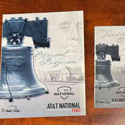 2010 AT&T National Tournament program, pairings guide & passes