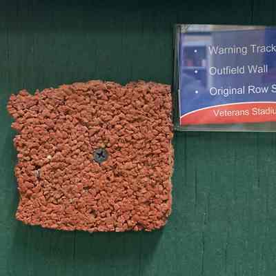 Veterans Stadium warning track