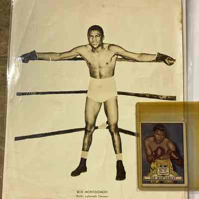 Bob Montgomery-photo and Ringside card