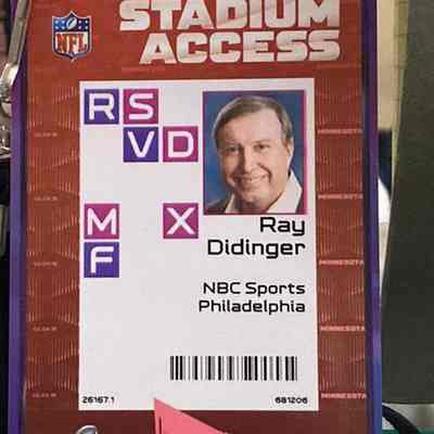 Ray Didinger 2017 Eagle Super Bowl press pass and game notes