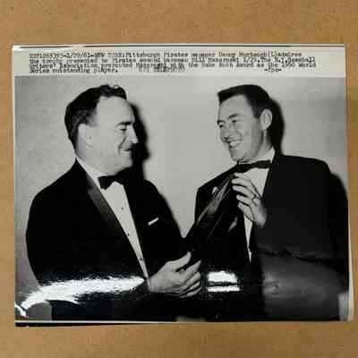 1961 Danny Murtaugh photo w/ Bill Mazeroski