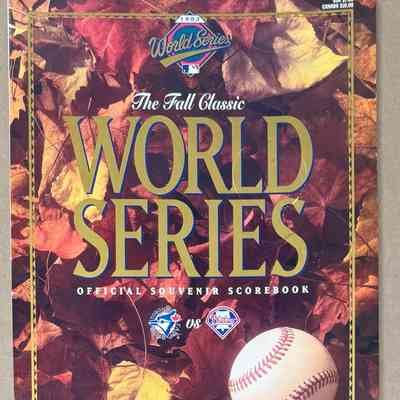 1993 World Series program