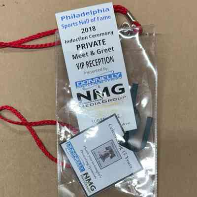 PSHoF 2018 Induction Ceremony ticket, holder & lanyard