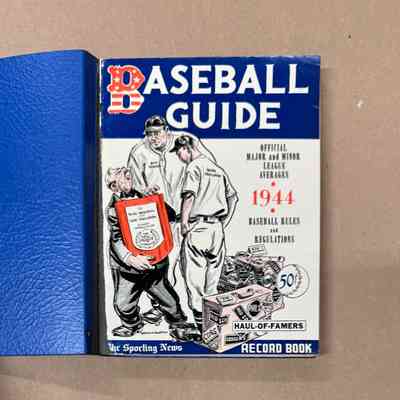 1944 Baseball Guide - Connie Mack custom binding