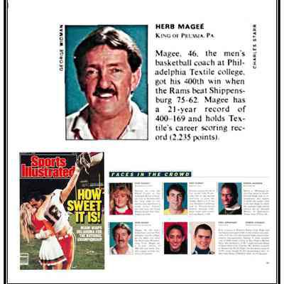400 Wins - Sports Illustrated - Faces in the Crowd - January 11, 1988
