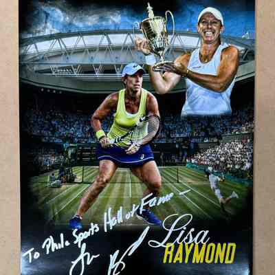 Lisa Raymond signed prints
