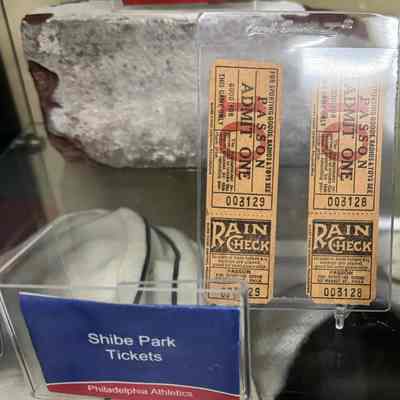 Original Shibe Park tickets - 10 cents each