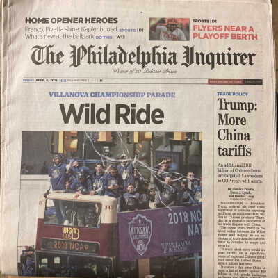 Philadelphia Inquirer - 2018 Villanova Champions