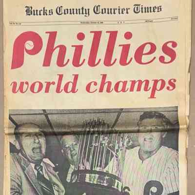 1980 Phillies Bucks County Courier Times