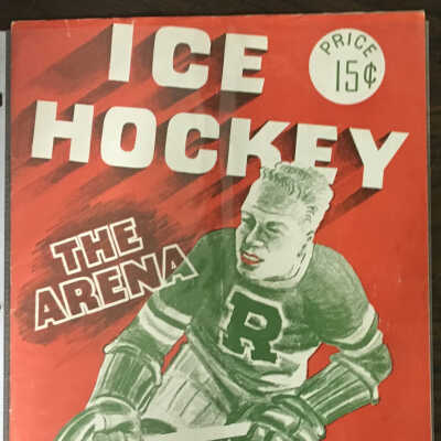 1941 Ice Hockey Program from The Arena