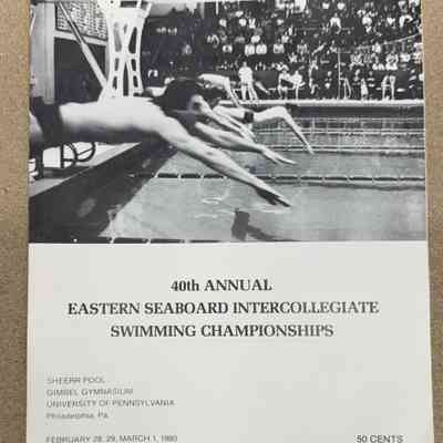 1980 Eastern Seaboard Swimming Championships program