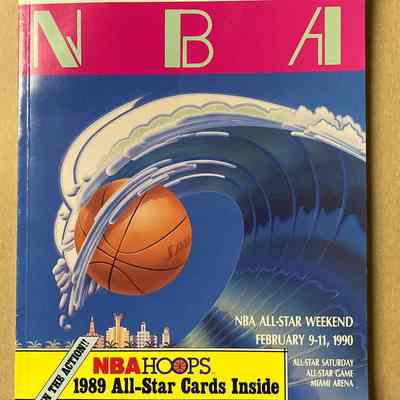 1990 NBA All Star Weekend program (Earl Strom/Charles Barkley)