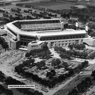 Various stadium plans & proposals for what eventually became Veterans Stadium