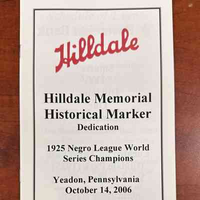 Hilldales historical marker dedication program & invitation