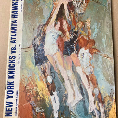 1969 Game Day program Hawks vs Knicks