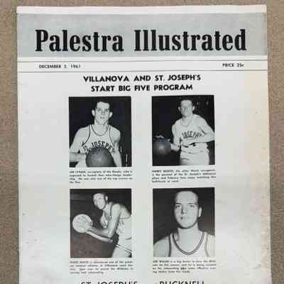 Palestra Illustrated game day program - Dec 2, 1961