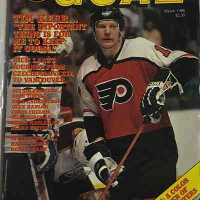 1985 Goal magazine with Flyer Tim Kerr On The Cover