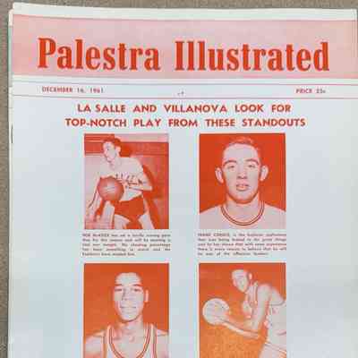 Palestra Illustrated game day program - Dec 16, 1961