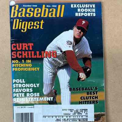 1998 Baseball Digest - Curt Schiling Cover