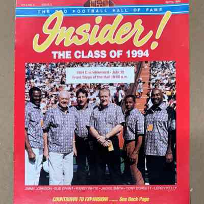 1994 Pro Football Hall of Fame Induction program-Leroy Kelly