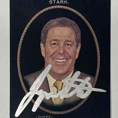 Jayson Stark signed Topps card