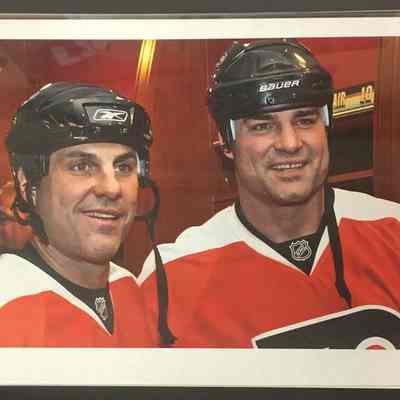 Eric Lindros-Rick Tocchet photo