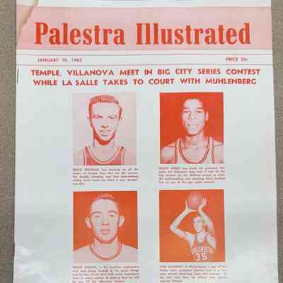 Palestra Illustrated game day program - Jan 10, 1962
