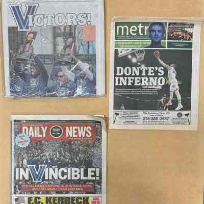 2018 Villanova NCAA Champions newspapers