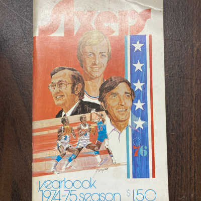 1974-1975 76ers yearbook