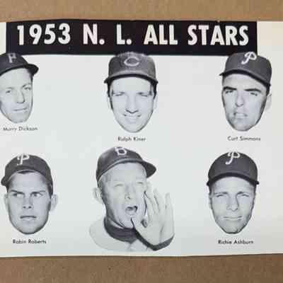 1953 National League All Stars photos