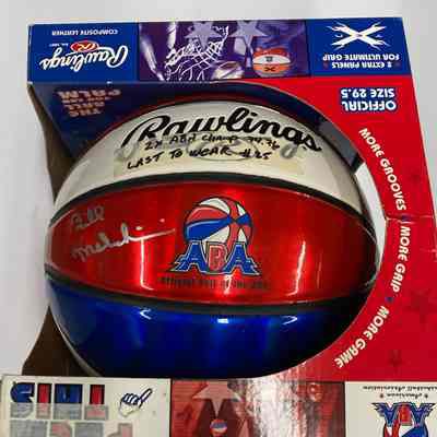 Bill Melchinni signed ABA basketall