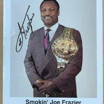 Joe Frazier signed photo