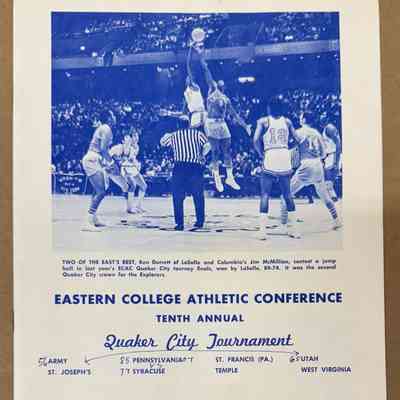 1970 Quaker City Tournament program