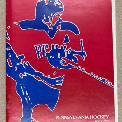 1976-77 Penn hockey yearbook