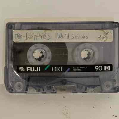 Cassette recoding of Phillies 1980 World Series title