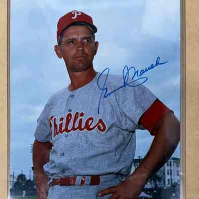 Gene Mauch signed photo
