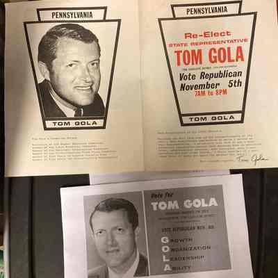 Tom Gola political campaign items
