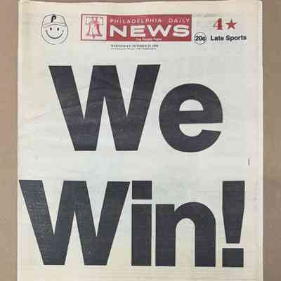 1980 Daily News - Phillies World Series