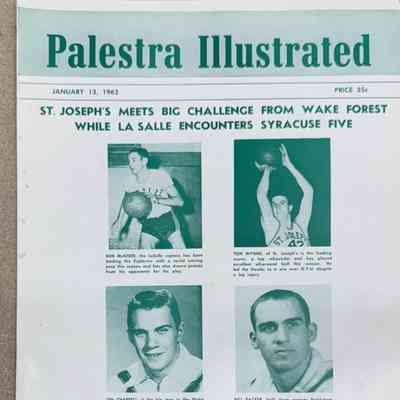Palestra Illustrated game day program - Jan 13, 1962